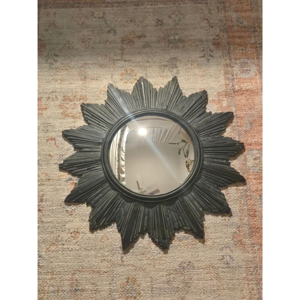 Vintage Starburst Celestial Wall Mirror Starburst Wall Decor Art Deco 17"